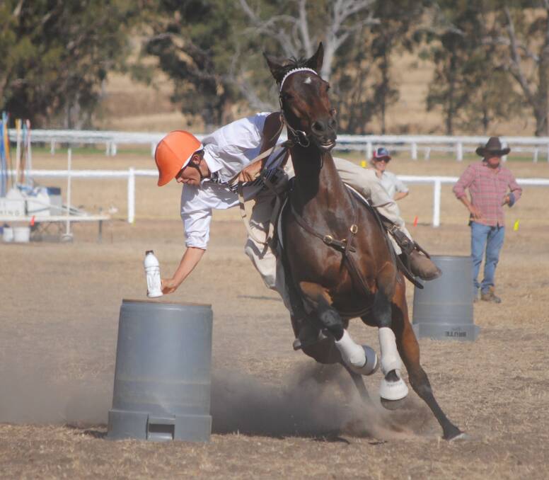 Clancy Martin in action at the Pony Club NSW state championships. 