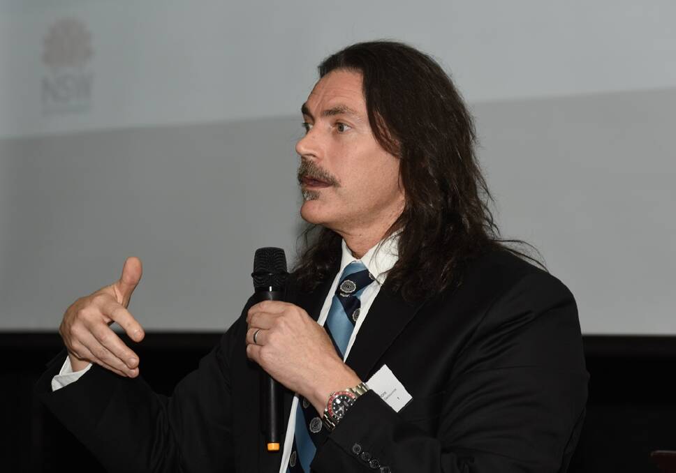 Dr David Blackmore, Director Environmental Sustainability Unit, Department of Resources and Geoscience speaking at the Upper Hunter Mining Dialogue.