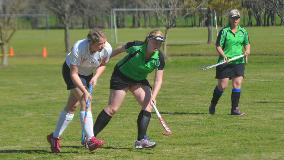 HOCKEY HIT-OUT: Willow Tree and Royal Hotel battled it out in the women's A grade major semi-final at the Bill Rose Sports Complex on Saturday.