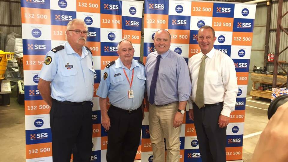 Upper Hunter MP Michael Johnsen with Minister David Elliott at SES Awards Ceremony at Muswellbrook