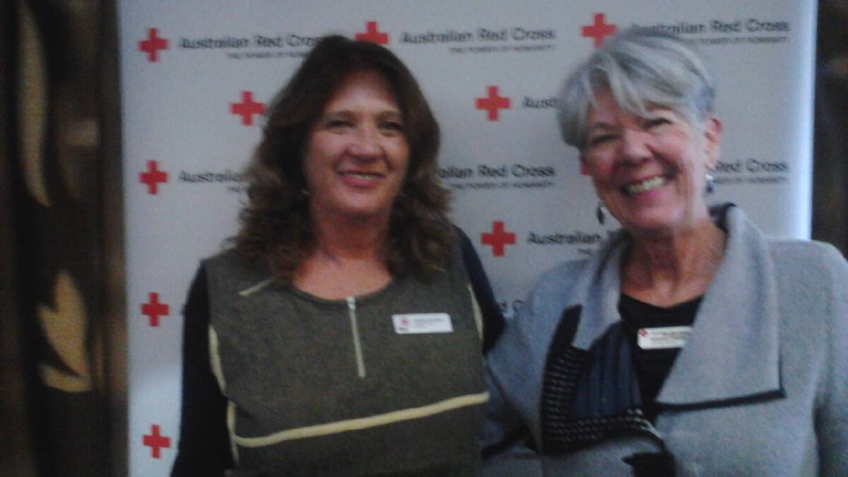 GREAT OCCASION: Red Cross northern regional manager Janelle Cazaubon with Country Zone 5 Red Cross representative Susanna O’Brien at the conclusion of the workshop.