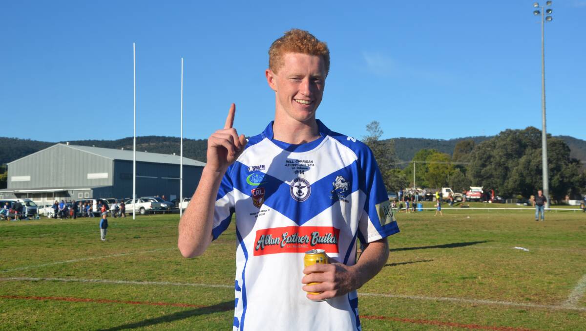 NO 1: Lachlan Walmsley's field goal in golden point extra-time lifted the Scone Thoroughbreds into next week's Group 21 first grade grand final against the Muswellbrook Rams. The hosts pipped the Aberdeen Tigers 31-30 at Scone Park on Sunday.