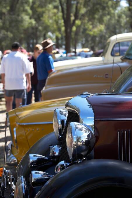 MOTOR ENTHUSIASTS' DREAM: Vintage and classic cars adorn the Broke Village Fair.