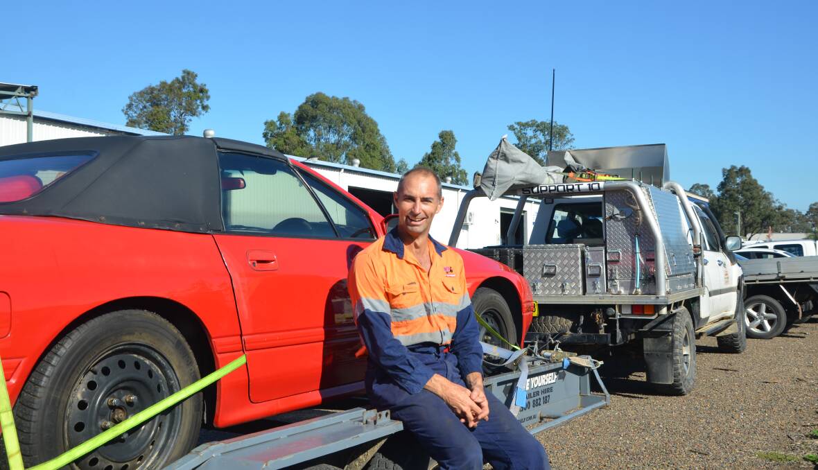 ON THE ROAD AGAIN: Pit Patrol owner Jeff Phillips, from Singleton, was all set to leave for Mackay on Monday to participate in the S$$tbox Rally.