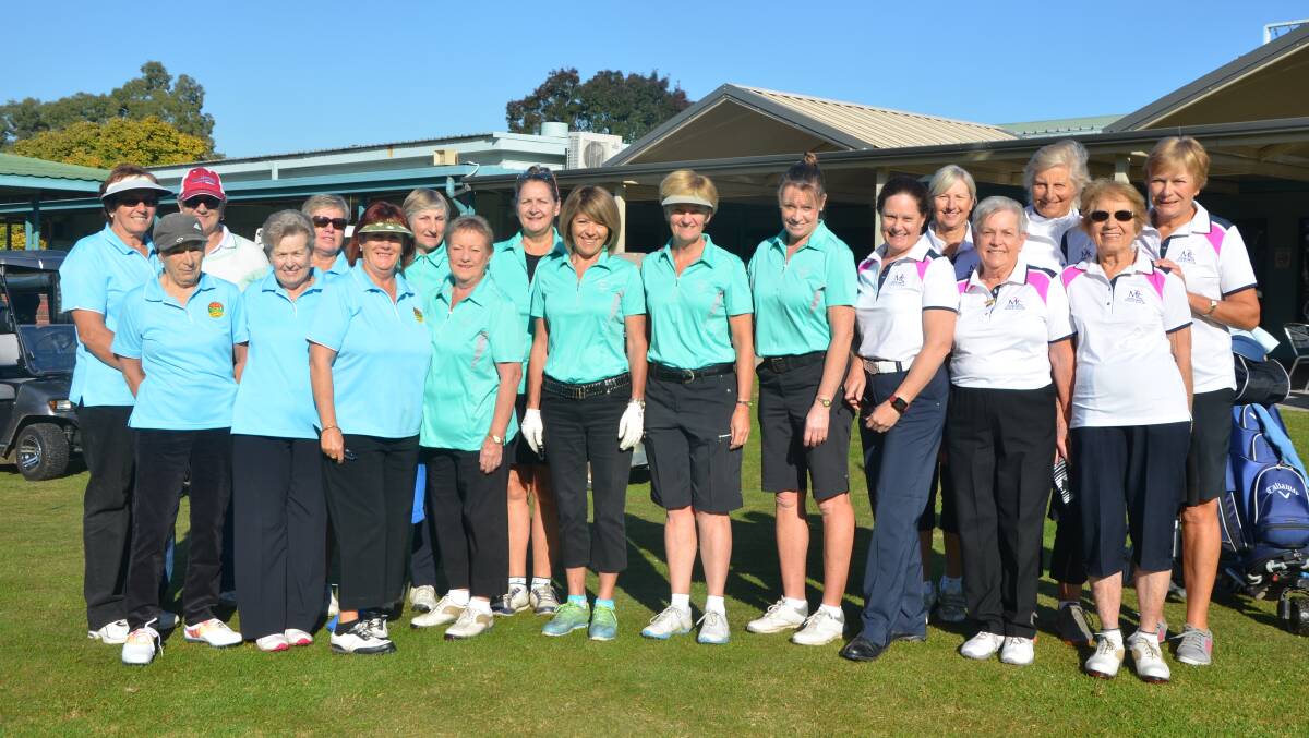 FINAL ROUND: Representative players from Singleton, Scone and Muswellbrook at the Muswellbrook Golf Club on Monday.
