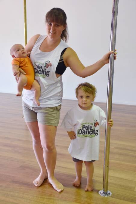 FOUNDER: Lily Salt, founder of Salt Dance Company, with her sons Arden, eight weeks, and Lachlan, three. 