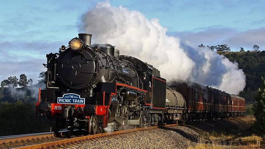 The Picnic Train's classic steam locomotive 5917. This train will transport passengers into Murrurundi on Saturday, April 2 and complete two trips throughout the day to celebrate the 150th anniversary of the Great Northern Railway arriving in Murrurundi .