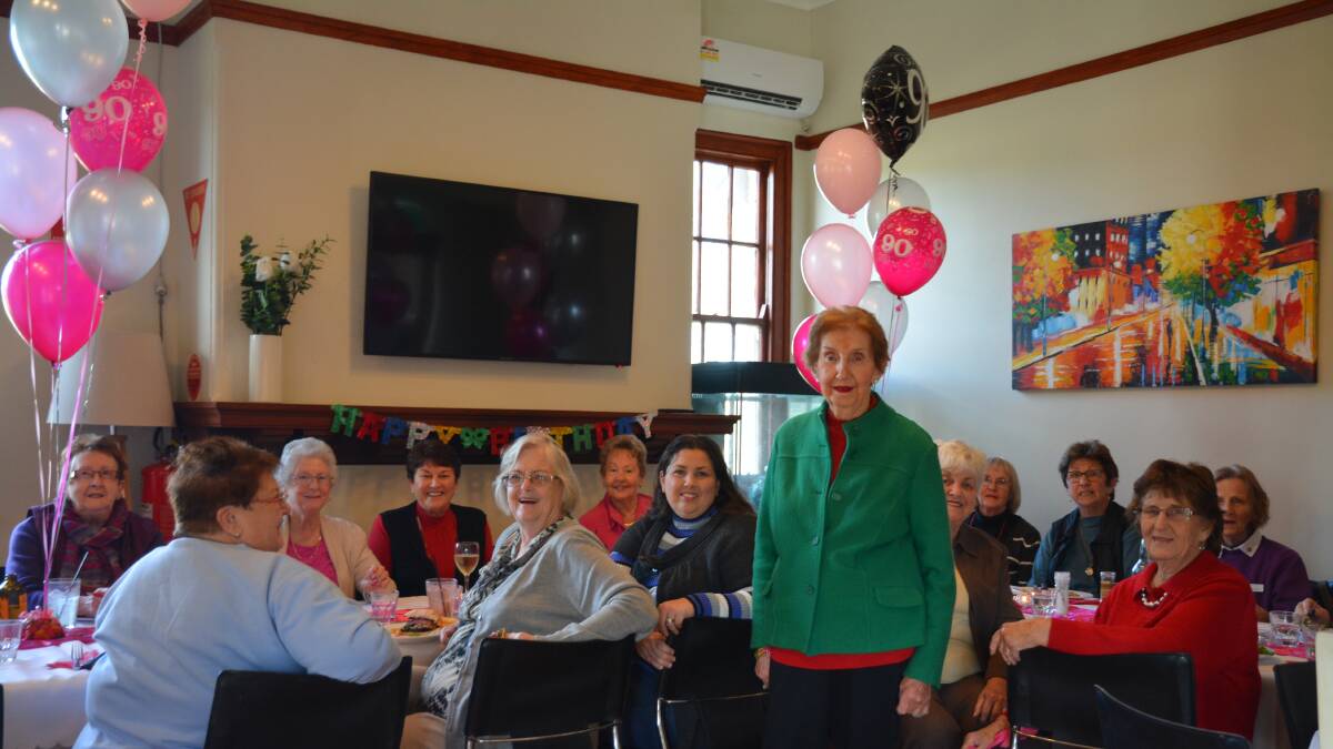 HAPPY BIRTHDAY: Peg Dolahenty during one of her birthday celebrations on Friday.