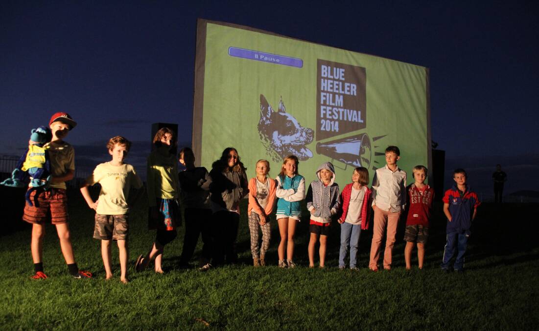 START PLANNING: Entrants from a junior category during a previous year of the Blue Heeler Film Festival.