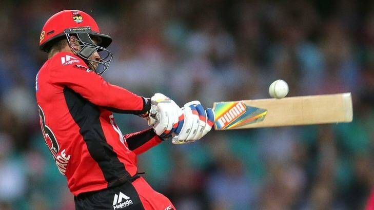 Sweet spot: Matt Wade hit a few massive sixes against the Sixers. Photo: Getty Images 