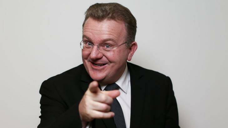 Minister for Small Business, Bruce Billson, in his office at Parliament House. Photo: Alex Ellinghausen