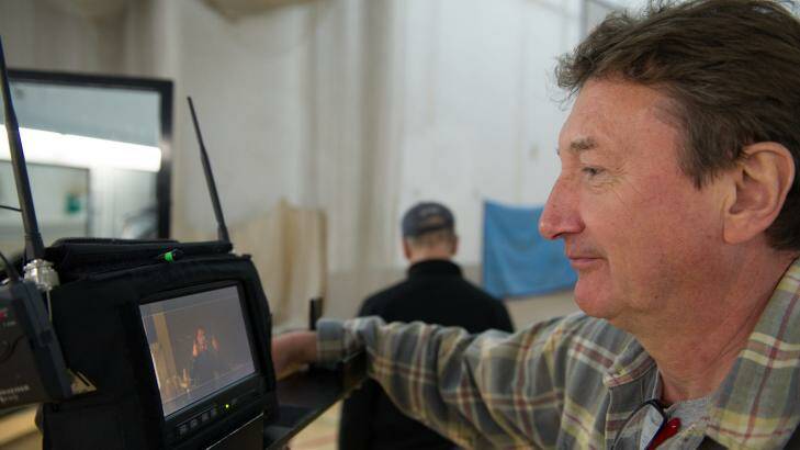 In control: Director Steven Knight on the set of Locke. 