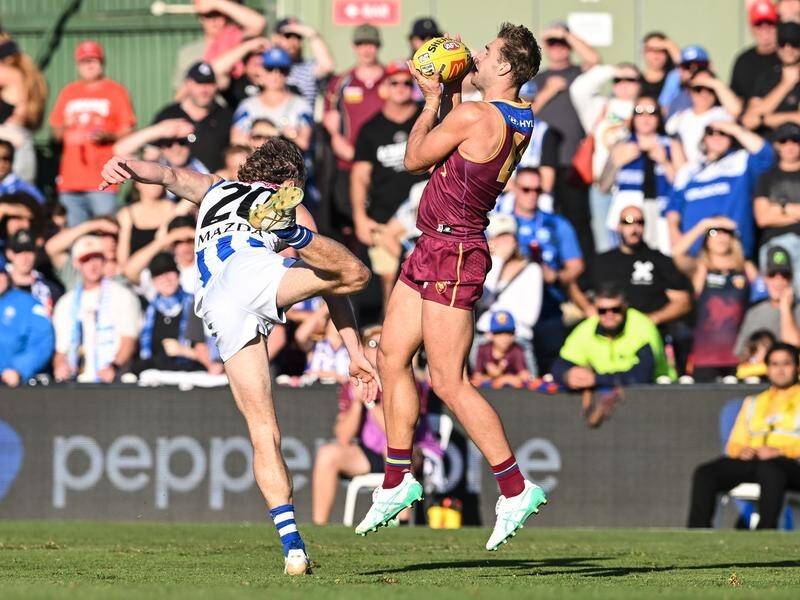 Brisbane's Jack Payne (right) says he's back to his best after his early season axing. (Michael Errey/AAP PHOTOS)