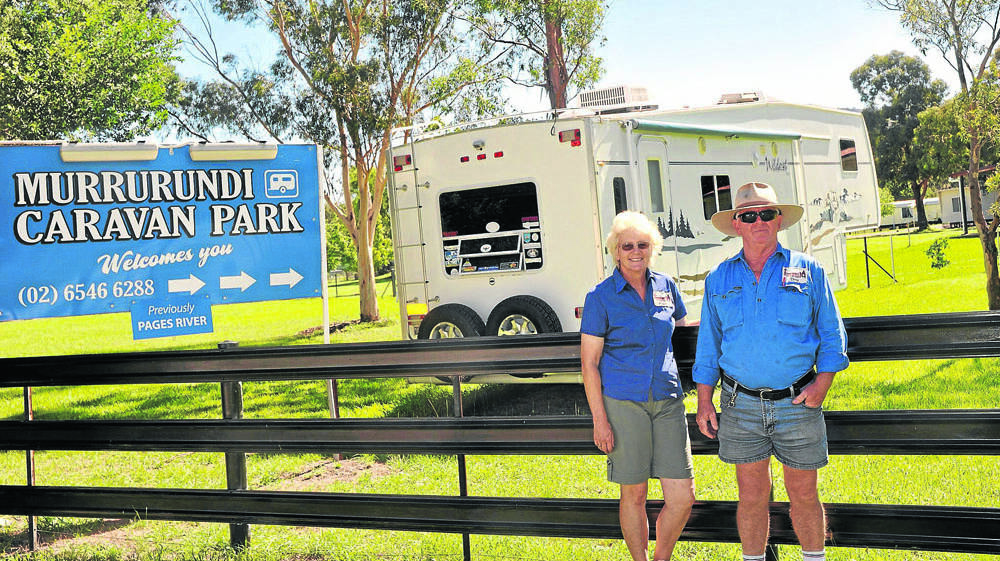HOLIDAY FUN: Murrurundi Caravan Park owners Carol and Doug McIntosh said business was up from this time last year.