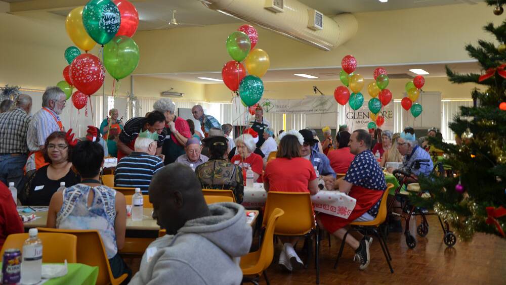 FULL HOUSE: A big crowd of people attended the Samaritans Christmas Day Lunch at the Senior Citizens’ Centre on Friday.