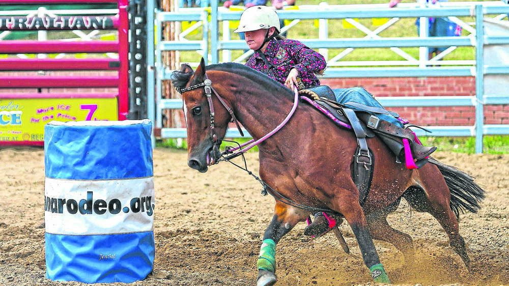 STRONG CHARACTER: Jessica Singleton claimed the SZRA under-11 barrel race.