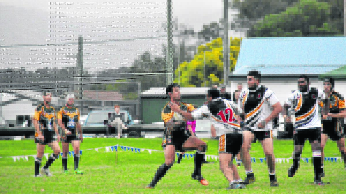 HARD YARDS: Hunter Valley’s Group 21 side defeated their New England-based opponents in seniors on the weekend.