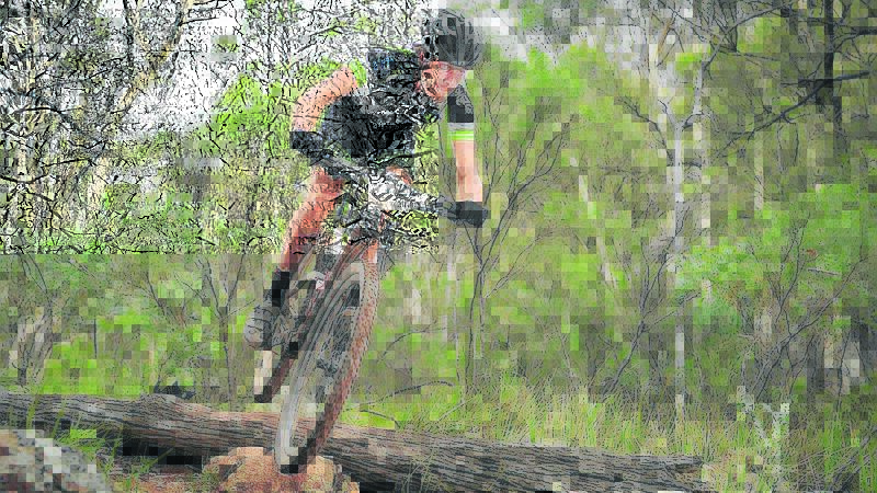 TALENT: Callum McNamara from Canberra, the 2014 SHIMANO MTB Grand Prix Series winner in the 7-hour classification on track.