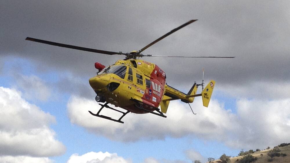 APPRECIATIVE: Westpac Rescue Helicopter Service chairman Cliff Marsh 
and general manager Richard Jones have issued the local community a 
“heartfelt thanks”.
