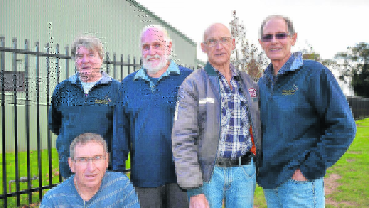 IMPORTANT ROLE: Singleton Men’s Shed members Douglas Loughlin, Dave Gray, Frank Gibson, John Elliot and Michael Gardiner (front).