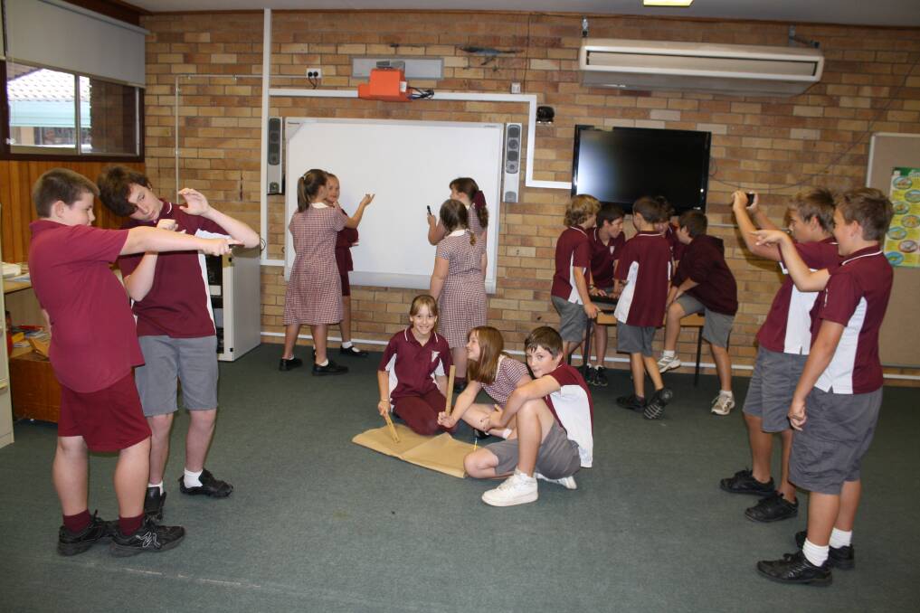 APRIL: LIGHTS … CAMERA … ACTION: Looking forward to showing off their film-making skills is the group of students from Muswellbrook South Public School who have entered the Blue Heeler Film Festival in its inaugural year.