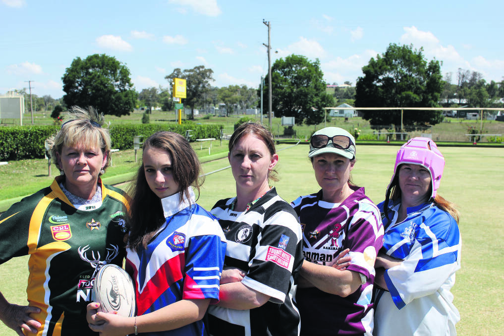 DECEMBER: TACKLING A NEW COMPETITION: From left, Hunter Valley Group 21 secretary Jane Walmsley, Shai Blackadder, Gaynor Blackadder, Flick Orton and Justine ‘Widda” Witney representing some of the clubs within the region.
