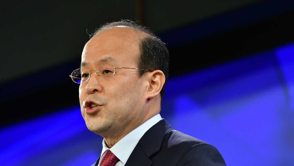 China's ambassador to Australia Xiao Qian. Picture: Elesa Kurtz