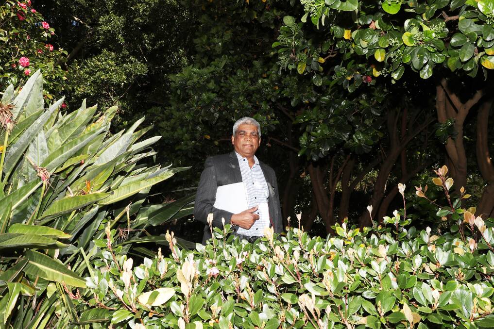 Waging a war: NSW DPI chief plant protection officer Dr Satendra Kumar in Civic Park on Wednesday. Picture: Peter Lorimer