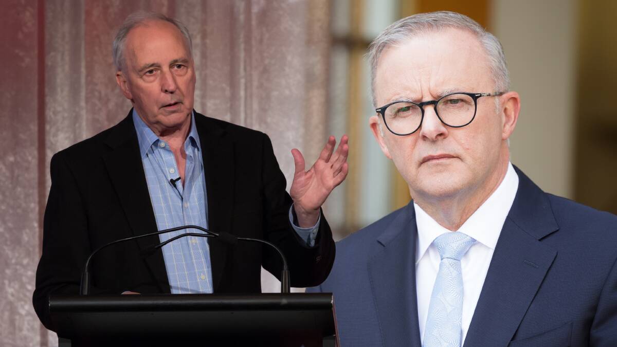Former prime minister Paul Keating and Prime Minister Anthony Albanese. Pictures Shutterstock, Sitthixay Ditthavong