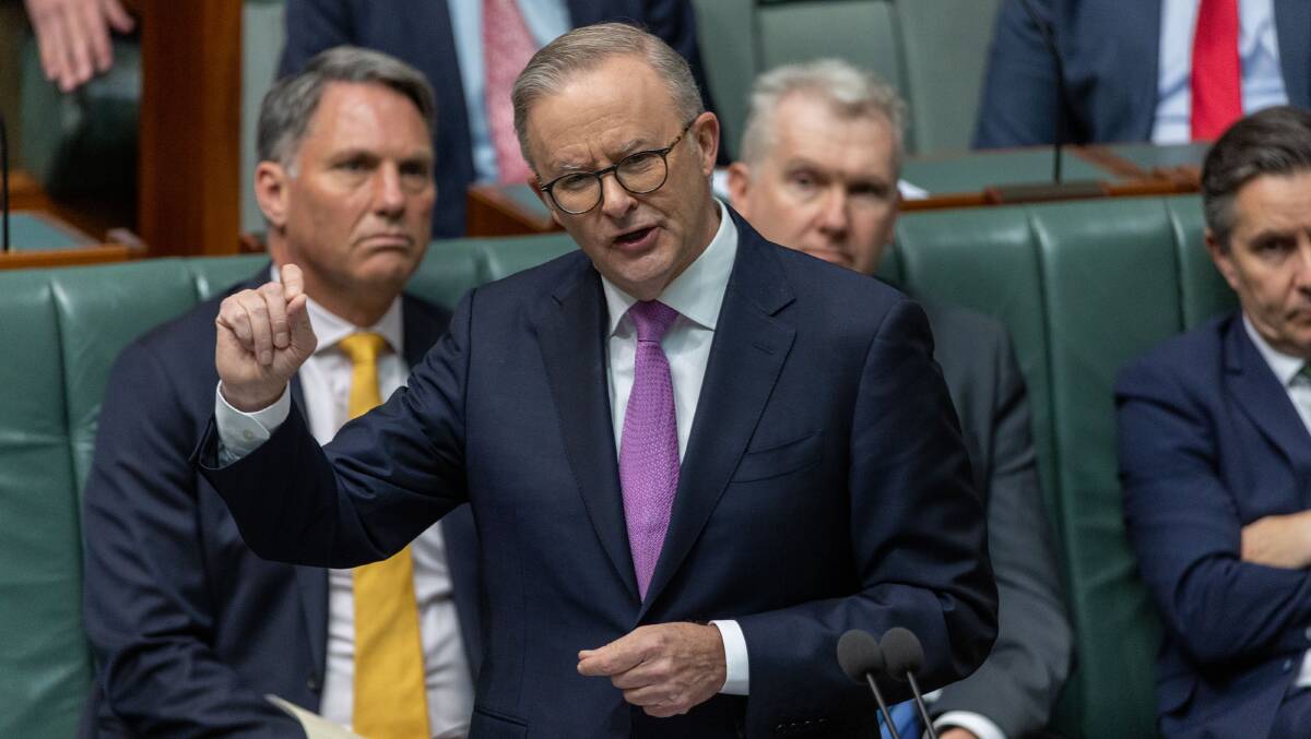 Prime Minister Anthony Albanese spoke on the Voice in the House of Representatives. Picture by Gary Ramage
