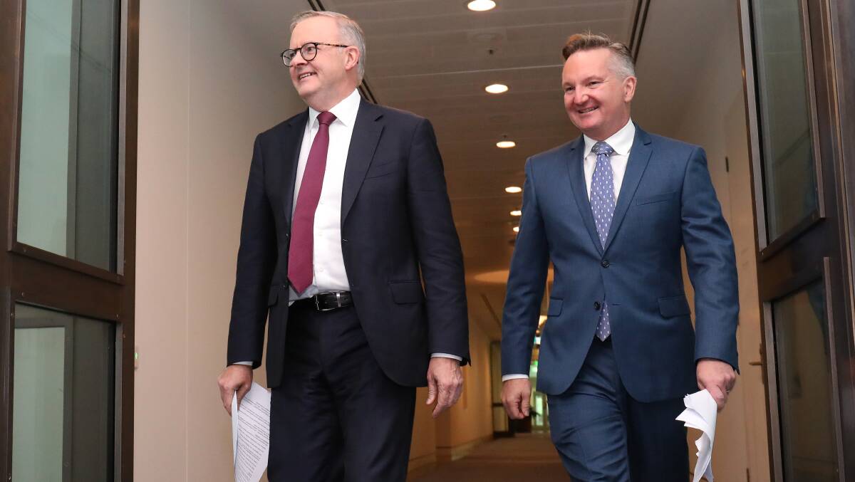 Prime Minister Anthony Albanese and Climate Change Minister Chris Bowen. Picture by James Croucher