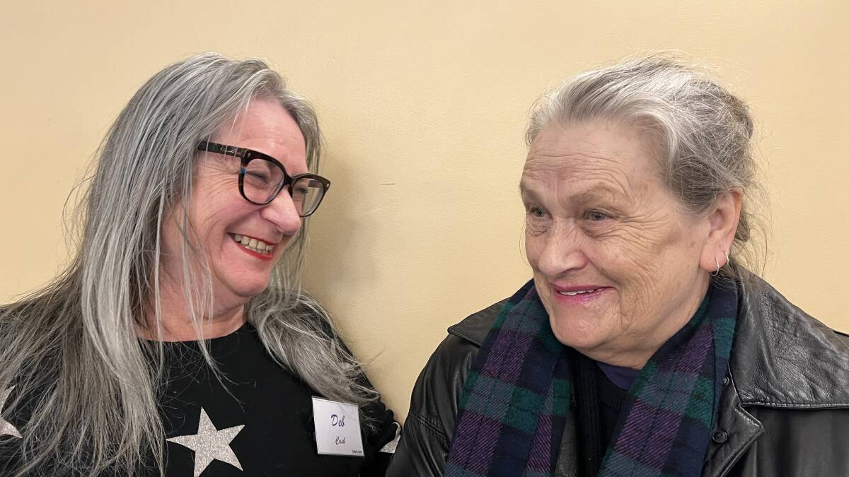 Deb Cash, left, and Ro are members of the Blue Mountains Older Women's Network in NSW and put on a brave face as they talk about their ways of saving on energy bills as prices rise in August 2023. Picture by Saffron Howden