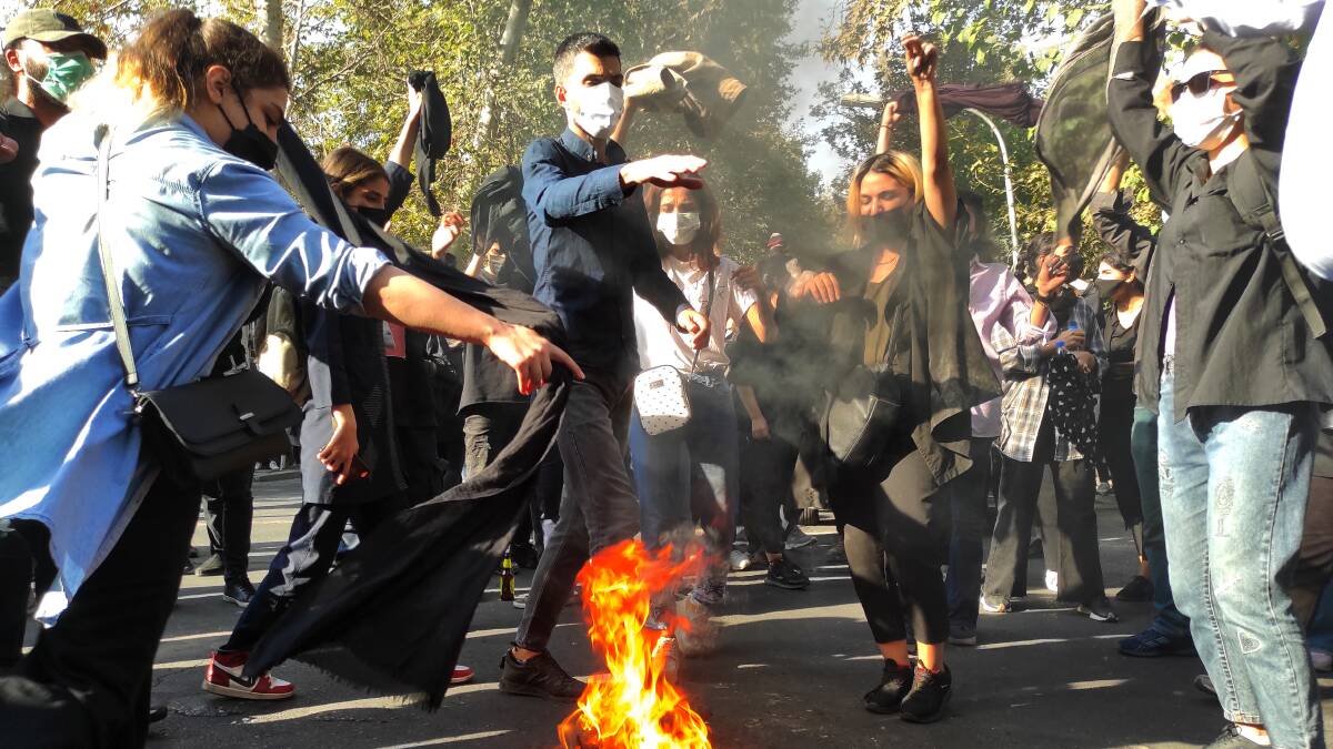 Protests continue to rage across Iran. Picture Getty Images