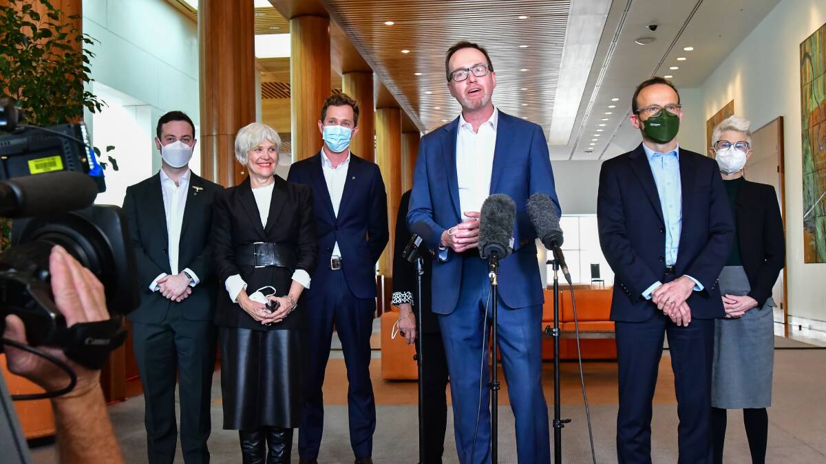 The Greens are mulling advice on whether to refer Mr Morrison to a powerful parliamentary committee. Picture: Elesa Kurtz The Greens are mulling advice on whether to refer Mr Morrison to a powerful parliamentary committee. Picture: Elesa Kurtz
