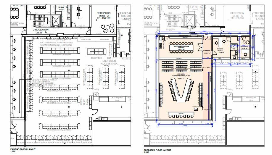 CHAMBERS: The proposed layout for a new council chambers within the Muswellbrook Shire Council administration centre at the Campbell's Corner in Muswellbrook. Picture: Muswellbrook Shire Council