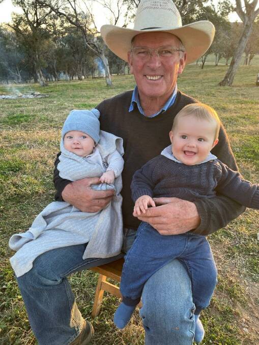 FAMILY: Anto White with his grandsons Leo and Alfie. Picture: Supplied