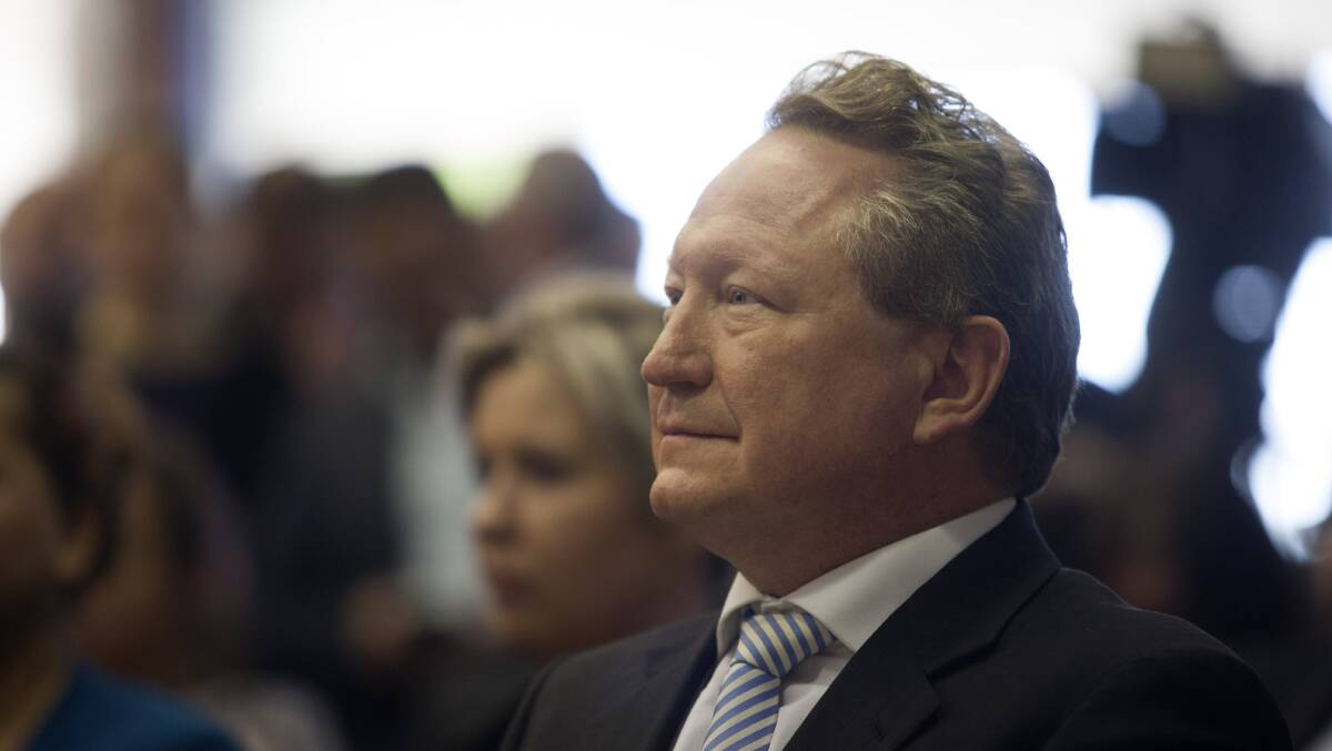 INVESTOR: Fortescue Future Industries Chairman Andrew Forrest has signaled major investments in hydrogen capabilities in Gladstone and NSW this week. 