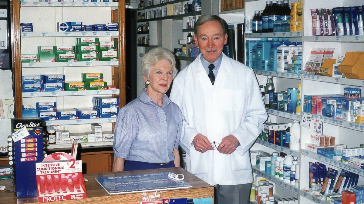 FATE: Margaret and her husband George intended to operate their pharmacy in Muswellbrook for just two years before returning to Sydney, but they instead became pillars of the local community for 63 years. 
