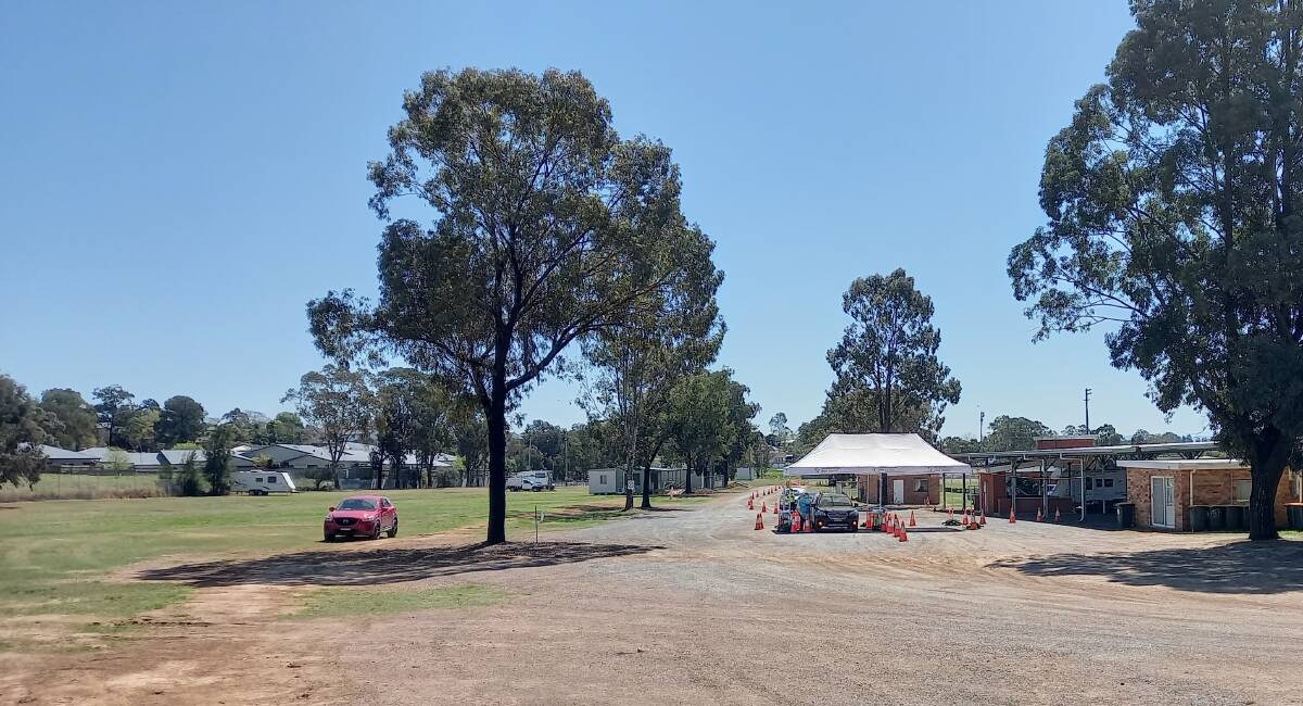 DRIVE THROUGH: The COVID-19 testing facility at the Muswellbrook Showgrounds will remain open until Tuesday, September 21