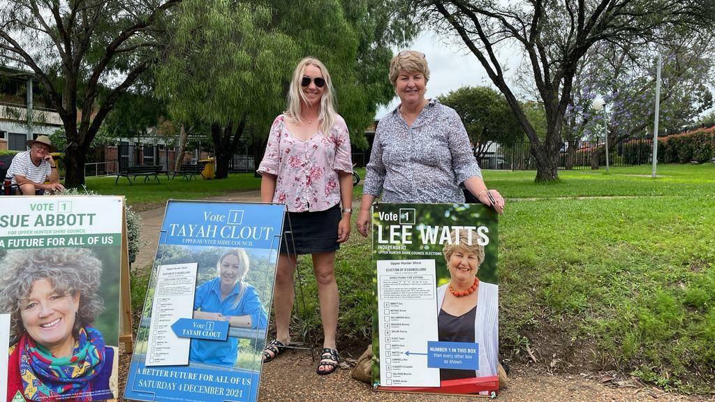 UPPER HUNTER: Incumbent councillor Lee Watts (right) had received the most votes in the Upper Hunter Shire Council elections as of 1pm on Tuesday, December 7. Picture: Mathew Perry