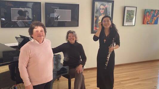 PERFORMANCE: (L-R) Opera soprano Peta Blyth, pianist Deirdre Rickards and oboist Li Ling Chen will perform at Moonan Flat Soldiers Memorial Hall on Saturday, June 25. Picture: Upper Hunter Shire Council