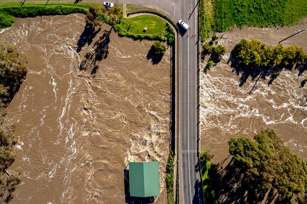 Bridge over Mount Emu Creek in Panmure, in Victoria's south-west on October 16. Picture: Chris Doheny