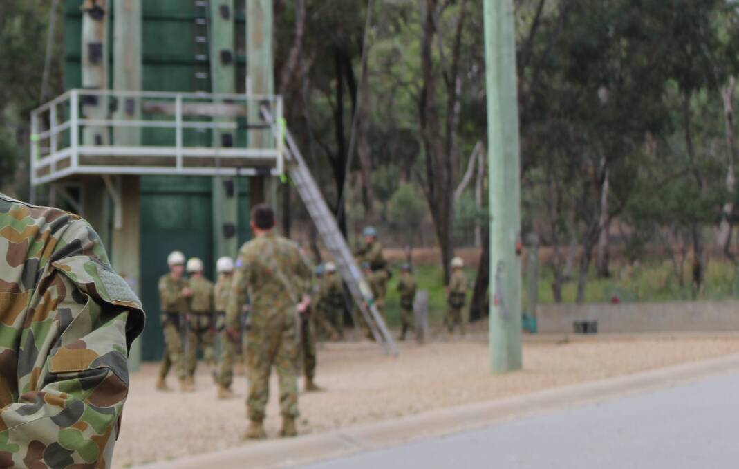 Part of the ropes and obstacle course at Kapooka Army Recruit Training Centre, where more than two-thirds of recruits do not report unacceptable behaviours they are witness to. File picture 