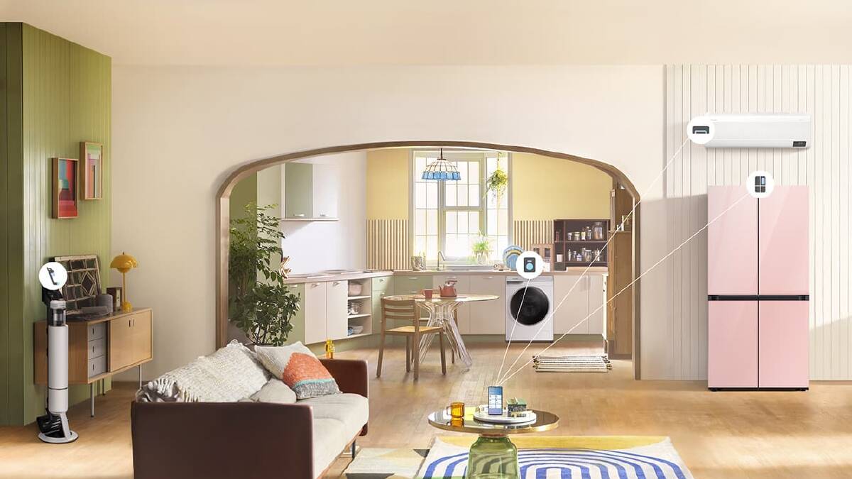 An example of how the SmartThings app can connect with a multitude of devices. Image simulated for illustrative purposes. Picture supplied
