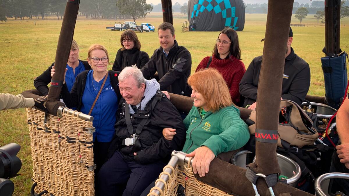 Ready for take off: State's first accessible hot air balloon ride a success. Picture supplied
