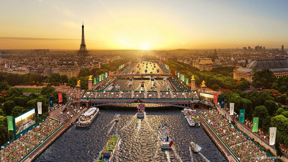 The parade of athletes will be held on the Seine. Picture by Paris 2024.