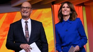 Kochie and co-host Natalie Barr. Picture: Sunrise
