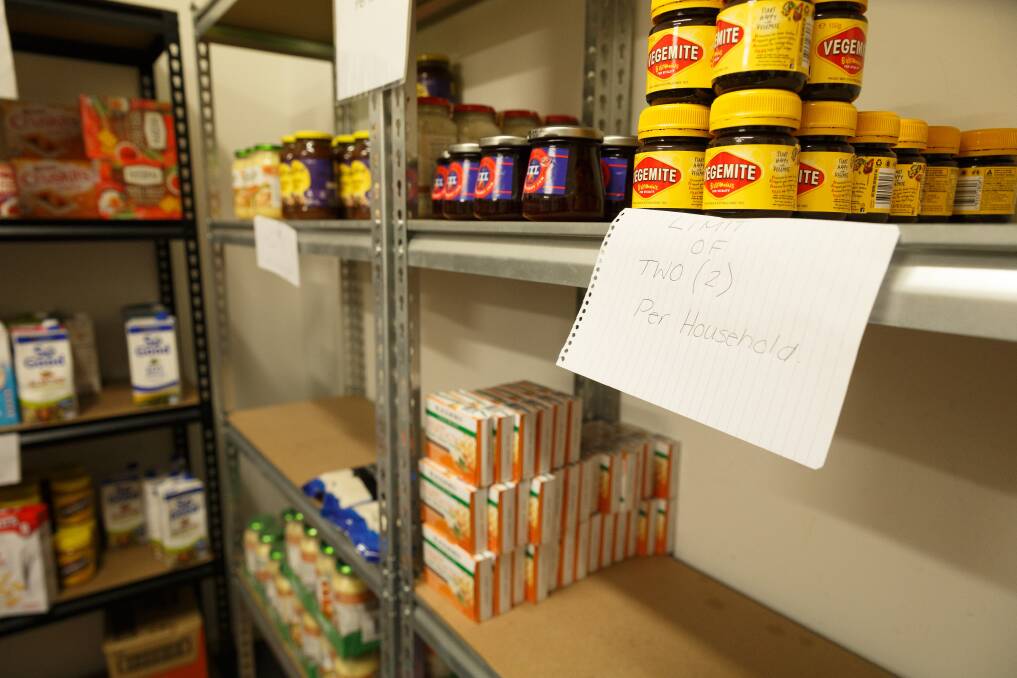 Southlake Marketplace foodbank in Cooranbong. Picture by Max Mason-Hubers.