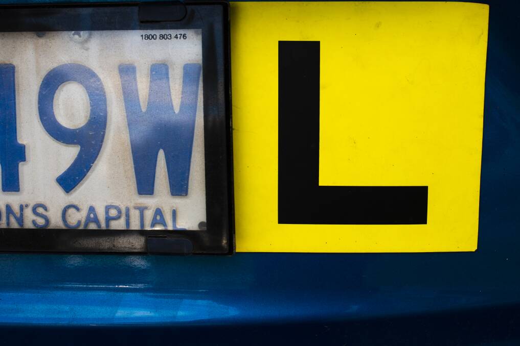 Learner L plate. Picture by Jamila Toderas