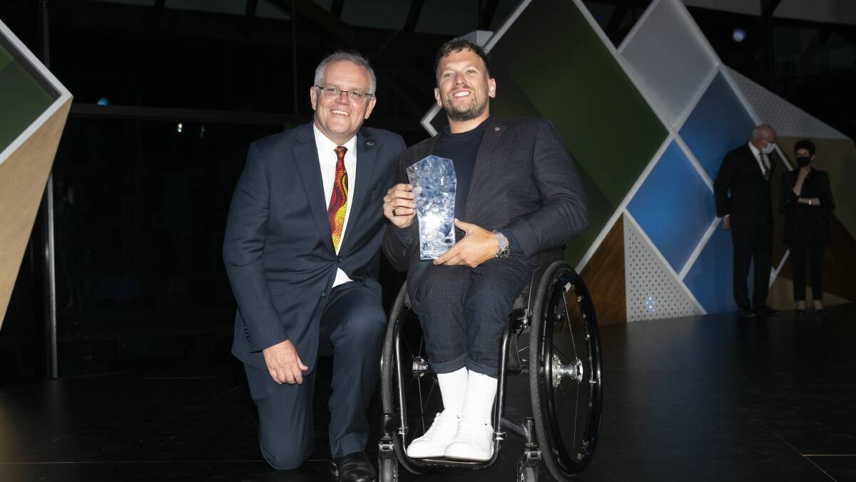Wheelchair tennis champion Dylan Alcott wins 2022 Australian of the Year. Picture by Keegan Carroll. 